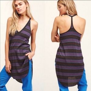 We The Free Striped Sleeveless Vneck Top NWT Size Small